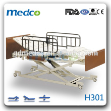 CHAUD!!! Medco trois fonctions Lit en bois électrique lit d&#39;hôpital lit d&#39;hôpital H301